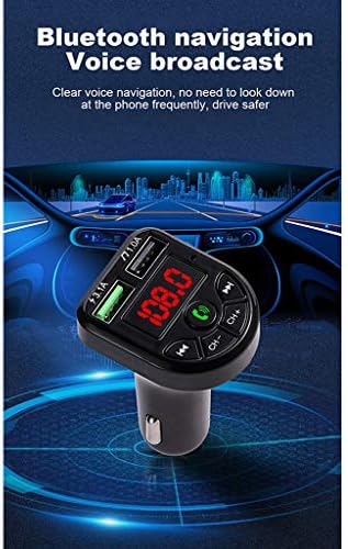 Handsfree Копчето Автомобил Полнач Безжична Bluetooth компатибилен FM Предавател Радио Приемник Mp3 Аудио Музика Стерео Адаптер Двојна
