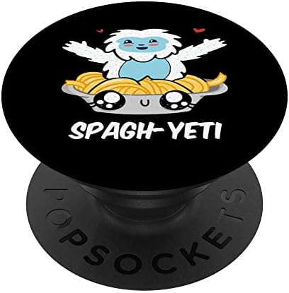 Spagh-Yeti Јас Шпагети Слатка Kawaii Големата Чекор Yeti Манга PopSockets Swappable PopGrip