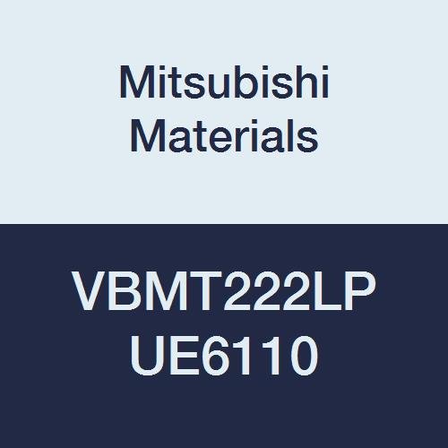 Мицубиши Материјали VBMT222LP UE6110 Карбид VB Тип Позитивни Вртење Вметнете со Дупка, CVD Обложени, Rhombic 35°, 0.25 IC, 0.125