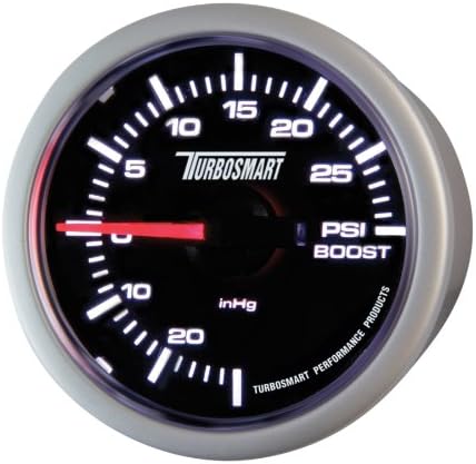 Turbosmart TS-0101-2023 52 мм - 2-1/16 0-30 PSI Зголеми Мерач за Затворени Зголеми Контрола Вентили , Црна