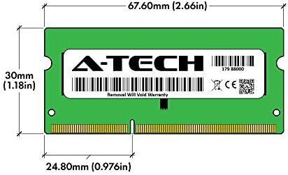 A-Tech 4GB RAM меморија Замена за Hynix HMT451S6BFR8A-PB | DDR3/DDR3L 1600MHz PC3L-12800 1Rx8 1.35 V SODIMM 204-Pin на Модул Меморија