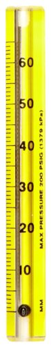СП Бел-Уметност Riteflow Borosilicate Стакло Unmounted Flowmeter; 65mm Скала, Големина 1 (H40400-0005)