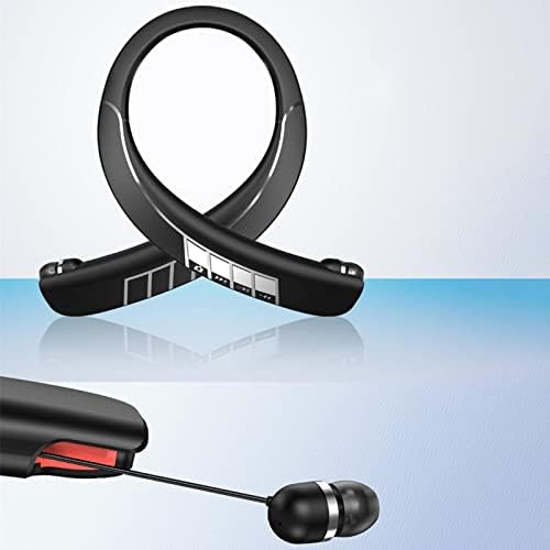 Homyl Neckband Безжични Слушалки W/Стигнале Earbuds Bluetooth 5.1 Слушалки за на Отворено