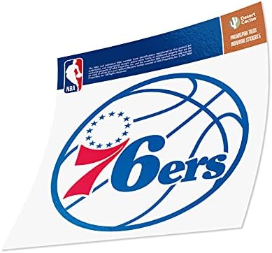 Philadelphia 76ers НБА Официјално Лиценцирани Налепница Винил Decal Лаптоп Шише за Вода Автомобил Бележник (Индивидуални 5)