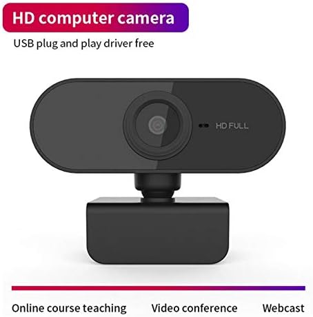 Lazmin112 1080P Компјутер, Камера, HD веб-Камера со Микрофон, Plug and Play USB Камера за Видео Повик,Конференции,Онлајн Настава,во
