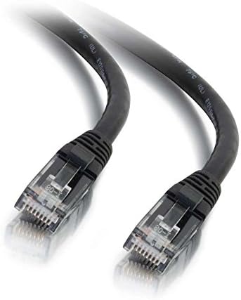 C2G/ Кабли Да поминат 27151 Cat6 Кабел - Snagless Unshielded Ethernet Мрежа Patch Кабел, Црна и бела (3 Стапки, 0.91 Метри)
