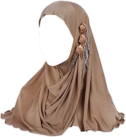 Генерички Брендови Населението Се Муслимани, Исламот Headscarf Hijabs Солидна Боја На Цвет Turban Капа Жените Памук Марами Долго