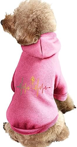 Црна Моќ Тупаница Чукање На Срцето Кучиња Маскирани Sweatshirt Милениче Дуксери Облека Pullover Мачка Кошули