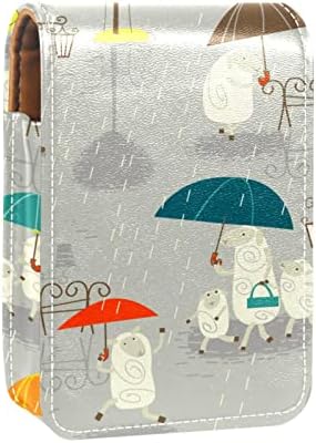Врнежлив Овци Чадор Шема Усна Сјај Торбичка Преносни Патување Козметичката Торбичка Држете 2 или 3 Кармин Усна Сјај
