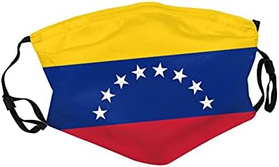 Знамето на Венецуела Лицето Маска се Користи Возрасни Прашина Маска, Црна