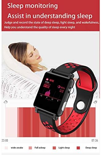 wangzi Bluetooth Smart Watch,Фитнес Smart Нараквица,Осетлив на Допир за Отклучување на Екранот,9 Спортови Функции,Повеќе Бира,Здравствен
