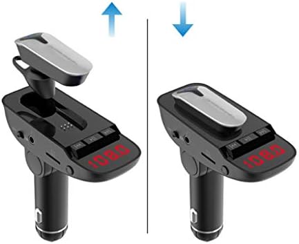 Bluetooth Безжични Слушалки Мулти-Функции сет за во Автомобил со USB Полначот и FM Предавател за iPhone и Андроид