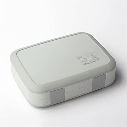 Излет кутија, Преносни Ручек Кутија Бенто Кутија BPA Free Пикник Храна Контејнер За Деца Запечатени Салата Кутија (Боја : Сина-5)
