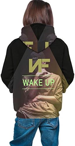 ATRXZ НФ се Разбудам на Логото Логото Печатење на Облека за Млади Тинејџерски Момчиња Девојчиња Качулка Долг Ракав Дуксери Sweatshirt