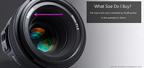 Дигитални Макро +10 Achromatic HD Close-Up Завртка Планината Леќи на камерата (2 Елемент) (43mm)