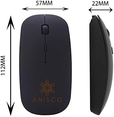 Bluetooth Безжична Двоен Режим Глувчето 4.0/2,4 G - Anisco Тенок Батерија Тип-C Компатибилни, Оптички Молчи Кликнете Cordless за