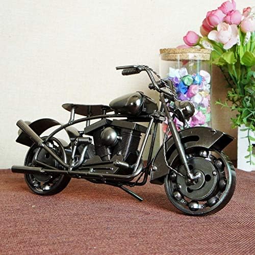 TLLDX Мотоцикл Модел Црн Мотор Ретро Класичен рачно изработени Железо Мотор рачно изработени Железо Метални Предмети Уметнички Скулптури