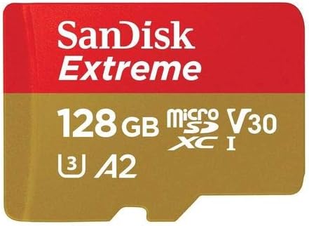SanDisk Екстремни 128GB Микро SDXC Картичка за DJI Mavic Мини 2, Mavic Мини, Mavic Воздух 2 Летало (5 Pack) C10 4K V30 А2 (SDSQXA1-128G-GN6MN)