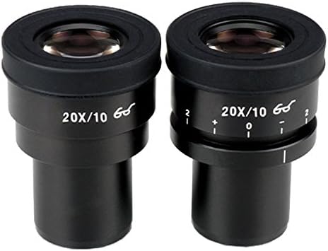 AmScope EP20X30F Пар на Focusable Екстремни Widefield 20X Eyepieces (30мм)