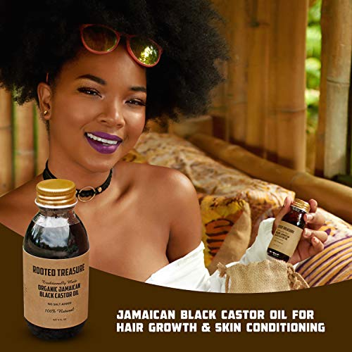 Органски Чист Jamaican Црна рицинус од Вкоренети Богатство 4oz: Природен, Без Сол или Додаваат конзерванси за Природниот Раст