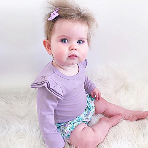 Бебе Бебе Девојка Основните Кавга Долг Ракав Памук Romper Bodysuit Блузи Облека