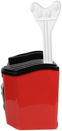 Леќата Тегла Зачин Багажник, 15.7x9.8x8.3inch Мултифункционален Кујна Зачин Складирање Рек Пластика за Rastaurants(црвено)
