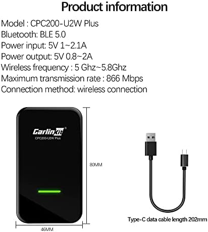 2022 Безжична CarPlay USB Адаптерот за Фабрика Жичен CarPlay Автомобили Мултимедијални Plug & Play Dongle Конвертирате Едно-Копче