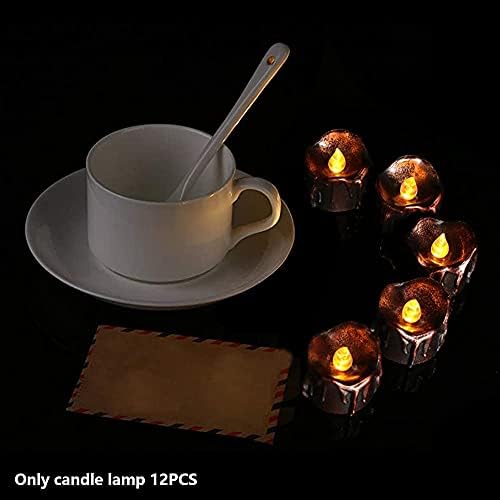 КООРДИНАТОР 12pcs Реални Лажни Flameless LED Свеќи, Од 1,5 Инчен Батерија Управувана Мини LED Свеќи Електрични Чај Светла за Candelabra
