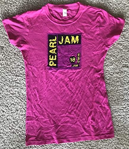 Pearl Jam 2018 дами т кошула топла розова големина xx големи сиетл чикаго бостон нова турнеја