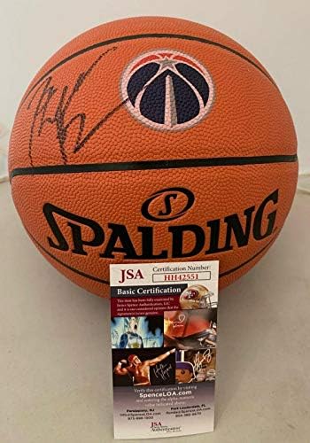 Џон Вол НБА Реплика Игра Топка потпишана во Вашингтон Визардс Логото Кошарка JSA - Autographed Кошарка
