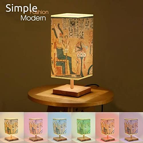 Dimmable Табела Светилка Египетската и Хиероглифи Врежани и Насликани на USB Ноќни Ламби/ Минималистички Дизајн/ Биро Светилка/ Ноќната