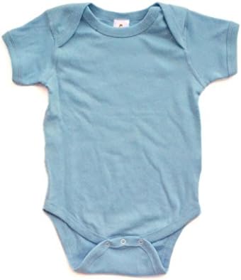 Apericots Супер Мека Памучна Празно Обичен Удобен Бебе Кратко Sleeve Bodysuit