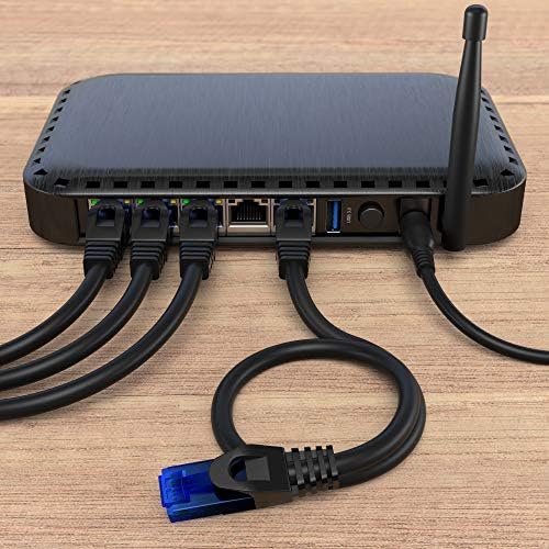 KabelDirekt – Ethernet Кабел & Cat 6 Мрежен Кабел/Врвца – 100ft – RJ45 gigabit Интернет Кабел – Идеален за 1Gbps Мрежи/Lan мрежи