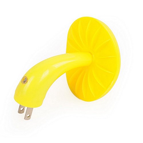 Печурки Ноќ Светлина со Plug Топло Бела LED Сензор за Контрола на Крушка Светилка за Деца Возрасни Спалната соба Жолта