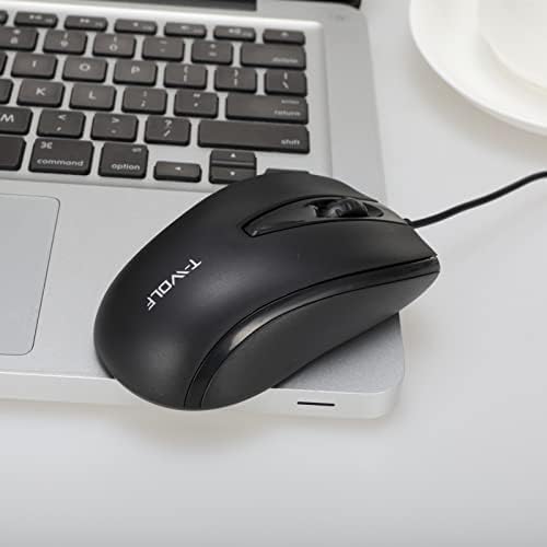 YUUAND Компјутерски Глушец со USB Компјутерските Звучници со Оптички Сензор & Прилагодливи Corded Поврзаниот USB Глушец