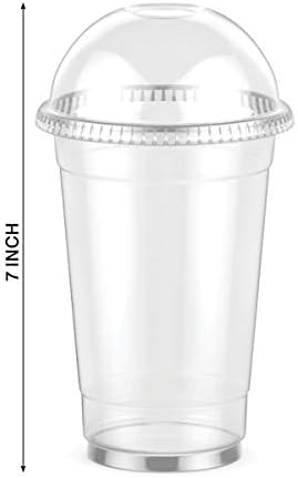 Јасно Пластични Чаши со Капаци од Зелена Директен - 20 мл. Расположливиот Пиење Партија Чаши со Купола капаци за Ладни Пијалоци -Пијалак