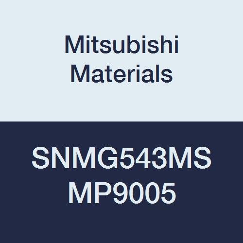 Мицубиши Материјали SNMG543MS MP9005 Обложени Карбид SN Тип Негативни Вртење Вметнете со Дупка, Стабилна Сечење, Плоштад, 0.625 IC,