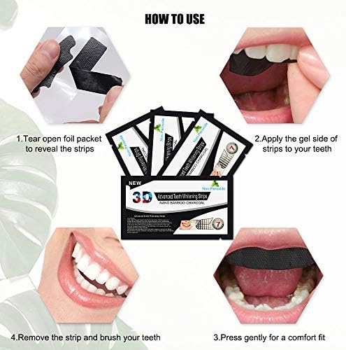 Бамбус Четка за заби со Јаглен Влакната - Save со Вредност 4-Pack - Природна Четка за Заби Белење и Чувствителни Непца - Патување