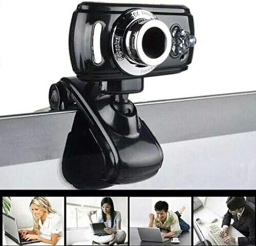 Fansipro Full HD 50MP веб Камера USB 3 Led диоди Видео Камера со Микрофон за персонален КОМПЈУТЕР Лаптоп Клипови, Црна