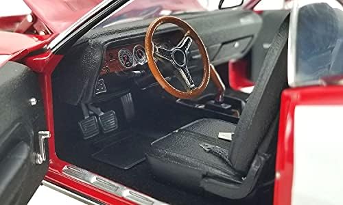 1971 Плимут Hemi Barracuda Црвена и Бела со Црн Врв 1 на 1 Limited Edition да 1,230 Парчиња во Светот 1/18 Diecast Модел на Автомобил