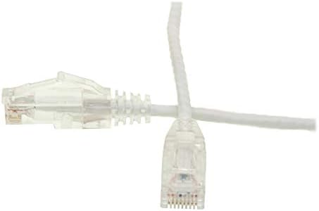 Cat6 Бела Тенок Ethernet Patch Кабел, Snagless/Моделирани Се Подигне, 7 Нога