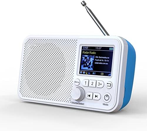 CDQYA DAB/DAB + Дигитален FM Радио LED Преносни Мини FM Радио MP3 Плеер за Музика Телескопски Антена Handsfree Играч (Боја : А, Големина