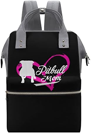 Горди Pitbull Мајка Водоотпорен Мама Ранец Торба Стилски Nappy Daypack За Патување На Шопинг