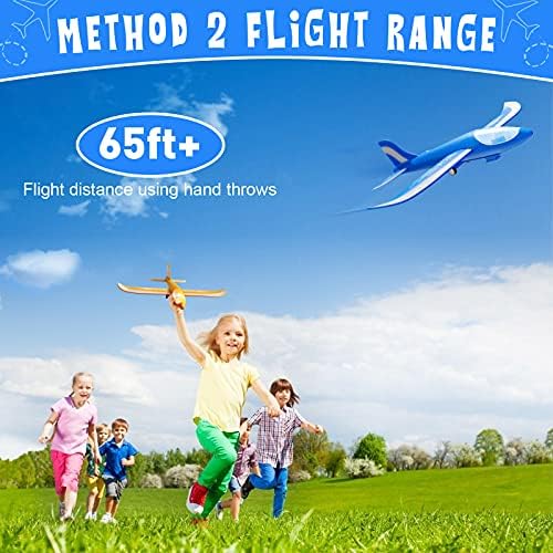 Авион Фрлање 3Pack Летање Играчка: Роденден Gifts3 Пакет Авион Играчки 12.4, Проектил & Гумени Бендот