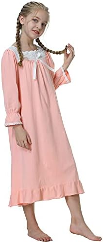Девојки Принцеза Nightgowns Чипка Сон Се Облекуваат Децата Sleepwear 3-12 Години